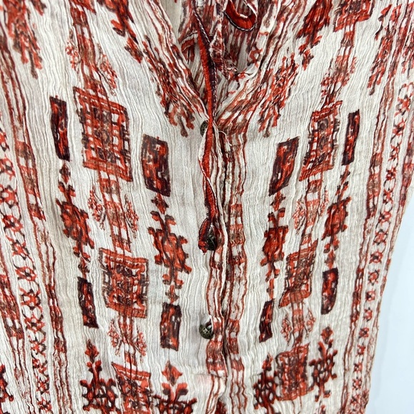 Lucky Brand Boho Sleeveless Dress in Red and Cream - Picture 3 of 4
